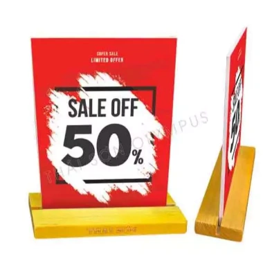 Bảng Sale Mẫu 1 - Tấm Giảm Giá Không Đế Gỗ/Kẹp, Giá Chỉ 15.000đ