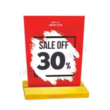Bảng Sale Mẫu 1 - Tấm Giảm Giá Không Đế Gỗ/Kẹp, Giá Chỉ 15.000đ
