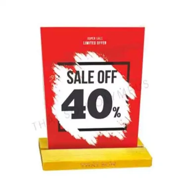 Bảng Sale Mẫu 1 - Tấm Giảm Giá Không Đế Gỗ/Kẹp, Giá Chỉ 15.000đ