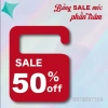 Bảng SALE móc mica dày dặn, tự ghi, giảm % & đồng giá – Thiết kế theo yêu cầu, bền đẹp, giá 30.000₫ 2