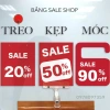 Bảng SALE móc mica dày dặn, tự ghi, giảm % & đồng giá – Thiết kế theo yêu cầu, bền đẹp, giá 30.000₫ 6