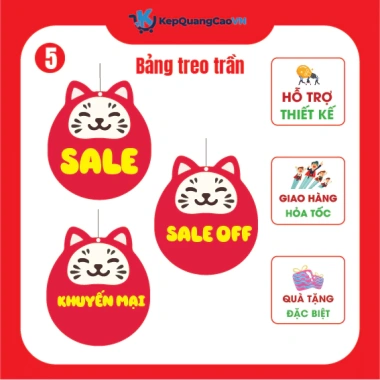 Bảng Sale Treo Cửa, Biển Giảm Giá, Hanger Treo Trần - Giá Sỉ 25.999 VND, giảm từ 32.759 VND