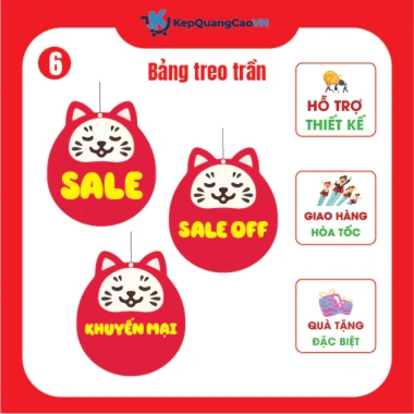 Bảng Sale Treo Cửa, Biển Giảm Giá, Hanger Treo Trần - Giá Sỉ 25.999 VND, giảm từ 32.759 VND