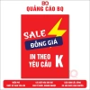 Bảng Sale Treo Cửa Hàng - Bảng Giá Tự Ghi, Khuyến Mãi, Sale Giảm Giá, Chỉ 5.000đ 9