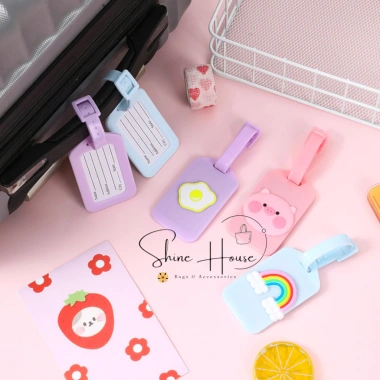 Bảng Tên Thẻ Hành Lý Nhựa Cứng Dễ Thương, Chống Thất Lạc, Đeo Balo Vali, Giá 25.000đ Shine House