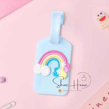 Bảng Tên Thẻ Hành Lý Nhựa Cứng Dễ Thương, Chống Thất Lạc, Đeo Balo Vali, Giá 25.000đ Shine House