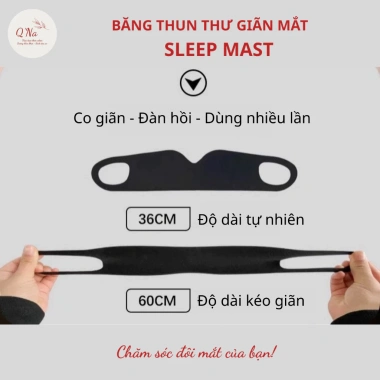 Băng thun thư giãn mắt Sleep Mast - Mặt nạ mắt chống ánh sáng, dễ ngủ, giảm mỏi mắt, 12.000 VND 4
