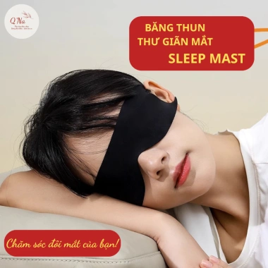 Băng thun thư giãn mắt Sleep Mast - Mặt nạ mắt chống ánh sáng, dễ ngủ, giảm mỏi mắt, 12.000 VND 8