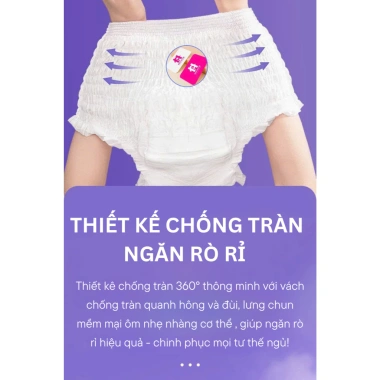 Băng vệ sinh dạng quần DUODUO 30 miếng - mềm mại, thoáng khí, thấm hút tốt, size 30‑100kg, chỉ 126.880₫ 6