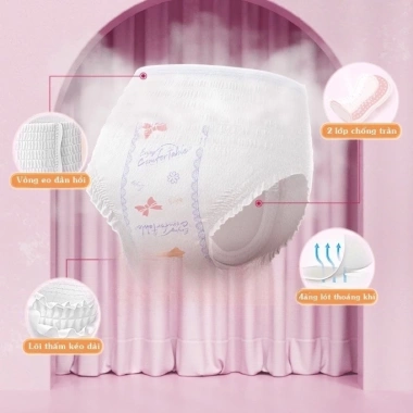 Băng vệ sinh dạng quần YISU 20 cái M-L-XL, dùng 1 lần, mềm mại, thấm hút, chỉ 24.900đ 3