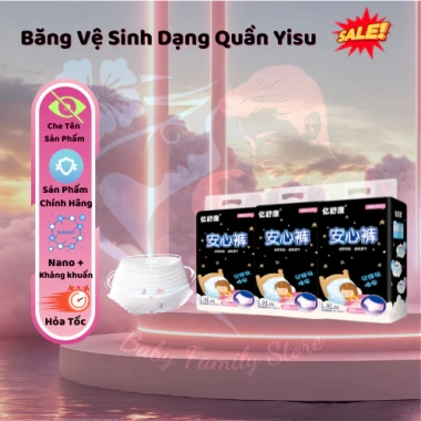 Băng vệ sinh dạng quần YISU 20 cái M-L/L-XL - Tiết kiệm, thoải mái, giá 24,900