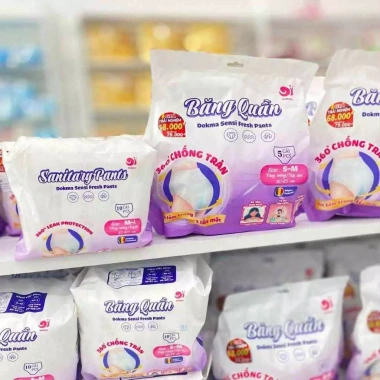 Băng vệ sinh quần Dokma Sensi Fresh 10 chiếc, đủ size S-M-L, chỉ 130.500đ 2