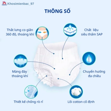 Băng Vệ Sinh Quần Enjoy Baby 50 Túi (Eo 50‑120cm) 1 Lần, Thấm Hút, Chống Tràn - 149k 3