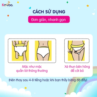 Băng vệ sinh quần Karoo size M-L 5 cái túi zip - Siêu thấm hút, chống tràn, giá chỉ 39.900đ - NovaHome 7
