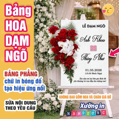Bảng Welcome Cắm Hoa Trang Trí Tiệc Cưới Dạm Ngõ Ăn Hỏi Vu Quy Giá 129.000 VND 3 Bảng Welcome Cắm Hoa Trang Trí Tiệc Cưới Dạm Ngõ Ăn Hỏi Vu Quy Giá 129.000 VND 3