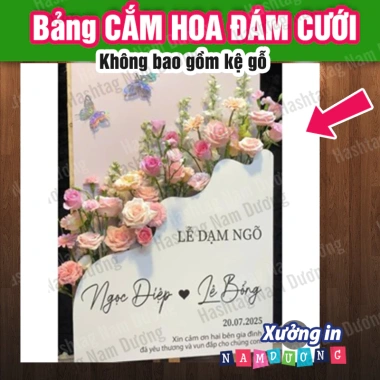 Bảng Welcome Cắm Hoa Trang Trí Tiệc Cưới Dạm Ngõ Ăn Hỏi Vu Quy Giá 129.000 VND