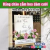 Bảng Welcome Cắm Hoa Trang Trí Tiệc Cưới Dạm Ngõ Ăn Hỏi Vu Quy Giá 129.000 VND 9