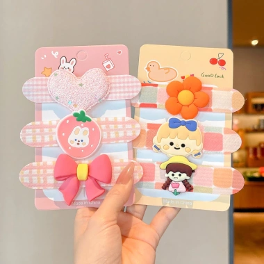 Bangs dán Velcro cho bé gái họa tiết hoa dễ thương Giá ưu đãi 6.875 VND