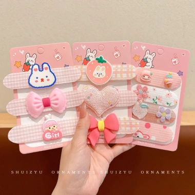 Bangs dán Velcro cho bé gái họa tiết hoa dễ thương Giá ưu đãi 6.875 VND
