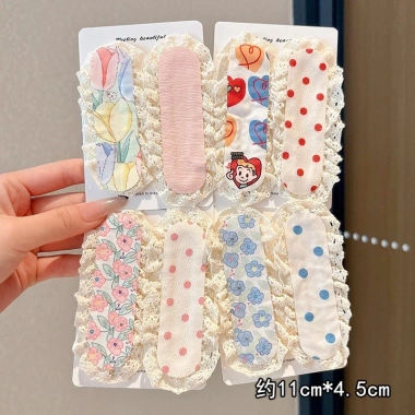 Bangs dán Velcro cho bé gái họa tiết hoa dễ thương Giá ưu đãi 6.875 VND