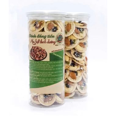 Bánh đồng tiền mix hạt - hồ sơ công bố, xuất hoá đơn công ty, giá ưu đãi 108.000đ 2