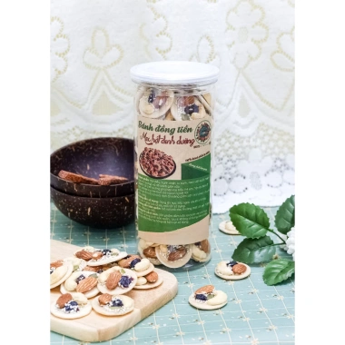 Bánh đồng tiền mix hạt - hồ sơ công bố, xuất hoá đơn công ty, giá ưu đãi 108.000đ 3