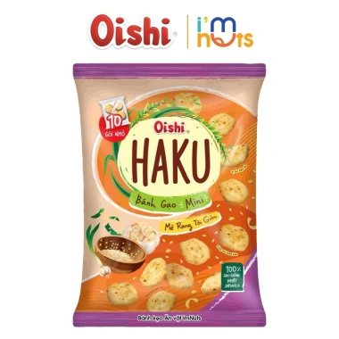 Bánh Gạo Nướng Haku Oishi Đủ Vị - Snack Giòn Tan Túi Tiện Lợi Giá 28.000đ 4 Bánh Gạo Nướng Haku Oishi Đủ Vị - Snack Giòn Tan Túi Tiện Lợi Giá 28.000đ 4