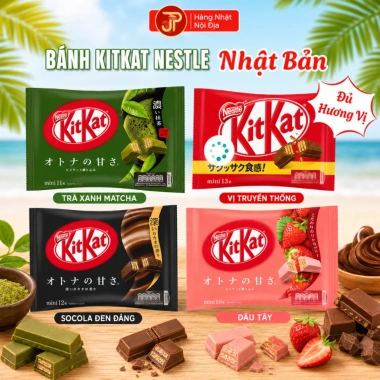 Bánh KitKat Nestle Nhật Bản Đủ Vị - Socola Cao Cấp, Giá ưu đãi 105.000₫