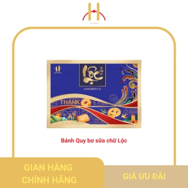 Bánh Quy Bơ Chữ Lộc Sang Trọng - Hộp Quà Tết Doanh Nghiệp, Quà Tặng Gia Đình, 120.000₫ 3