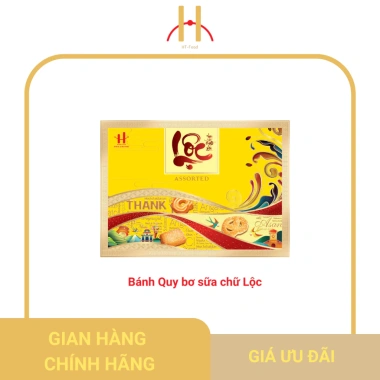 Bánh Quy Bơ Chữ Lộc Sang Trọng - Hộp Quà Tết Doanh Nghiệp, Quà Tặng Gia Đình, 120.000₫ 4