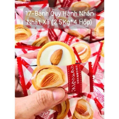 Bánh Quy Bơ Sữa Mix Hạnh Nhân 1kg - Bánh Nhập Khẩu Đài Loan, Giá chỉ 79.000đ