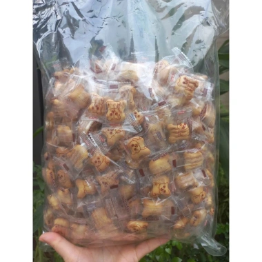 Bánh quy gấu kem sữa Việt Thái 1kg - Đồ ăn vặt hottrend, Quà Tết chỉ 50.000