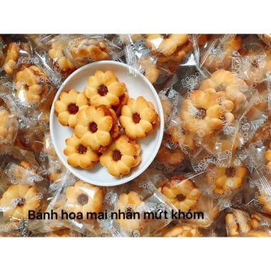 Bánh Quy Hoa Mai 1kg Nhân Mứt Khóm Thái Lan Vfoods - Nhân Kem, Bánh Mứt Tết, Giảm Giá 49k 6 Bánh Quy Hoa Mai 1kg Nhân Mứt Khóm Thái Lan Vfoods - Nhân Kem, Bánh Mứt Tết, Giảm Giá 49k 6