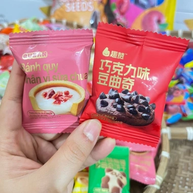 Bánh quy Quzan Lss mix nhiều vị - HSD 9 tháng - Bánh ăn vặt, kẹo tết 75.000 VND 3
