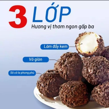 Bánh Quy Socola Chocmet Combo 4 gói - Giòn xốp, kem tan chảy, ngon, 47.724₫