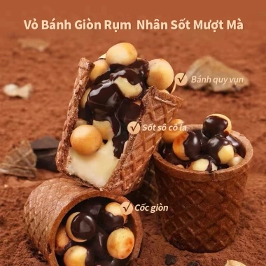 Bánh Quy Socola Chocmet Combo 4 gói - Giòn xốp, kem tan chảy, ngon, 47.724₫