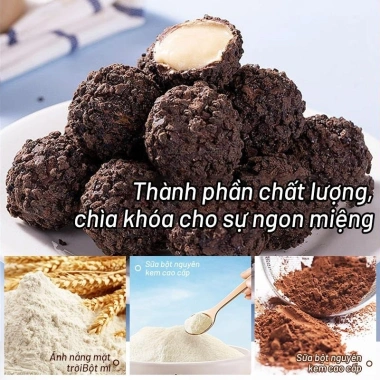 Bánh Quy Socola Chocmet Combo 4 gói - Giòn xốp, kem tan chảy, ngon, 47.724₫
