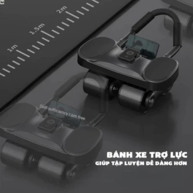 Bánh Xe Tập Bụng 4 Bánh Thông Minh Trợ Lực và LED Plank Tại Nhà 620.800