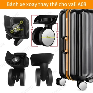 Bánh xe thay thế Curio A08 đa năng cho vali du lịch - Giá chỉ 184.194 VND