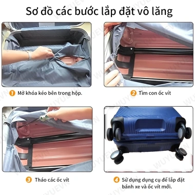 Bánh xe thay thế Curio A08 đa năng cho vali du lịch - Giá chỉ 184.194 VND 4 Bánh xe thay thế Curio A08 đa năng cho vali du lịch - Giá chỉ 184.194 VND 4