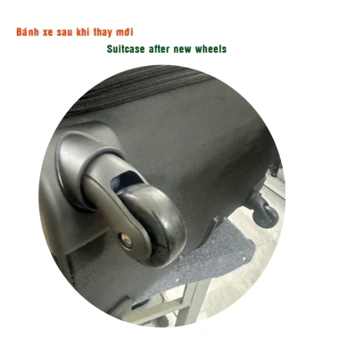 Bánh xe vali 360 độ chịu lực tốt, di chuyển êm mượt - Thay dễ dàng tại nhà, giá chỉ 160.000đ 7