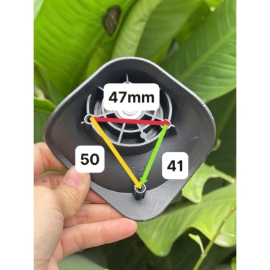 Bánh xe vali đôi 48.5 cả cùm - Độ bền cao, lắp nhanh, giảm giá 40.000 VNĐ 7