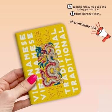 Bao Da Hộ Chiếu STORMBREAKER - Ví Đựng Passport Truyền Thống Việt, Tên Cá Nhân, 3 Màu Đen Nâu Kem, Giá Ưu Đãi 229k