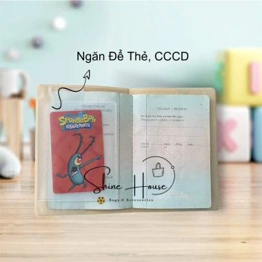 Bao Da PU Mỏng Bảo Vệ Hộ Chiếu, Ngăn Thẻ Ngân Hàng Nhiều Hình Nội Bật - Shine House 68.000đ 5