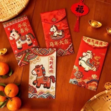 Bao lì xì 5D Tết 2.026 Bính Ngọ Phong bao mừng tuổi đa dạng, cứng cáp, in chữ Việt sắc nét, 20.000₫ 9