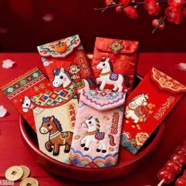 Bao lì xì 5D Tết 2.026 Bính Ngọ Phong bao mừng tuổi đa dạng, cứng cáp, in chữ Việt sắc nét, 20.000₫ 10