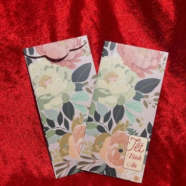Bao Lì Xì Cán Màng Tết 2.026 Bính Ngọ - Hoa lá, Giấy C150 mẫu mới, Giá ưu đãi 11.755 VND
