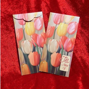 Bao Lì Xì Cán Màng Tết 2.026 Bính Ngọ - Hoa lá, Giấy C150 mẫu mới, Giá ưu đãi 11.755 VND