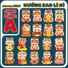 Bao lì xì Chibi Bánh Ngọ 2.026 – 1.000 cái tặng 50, sang trọng, giá 137.750₫ 3