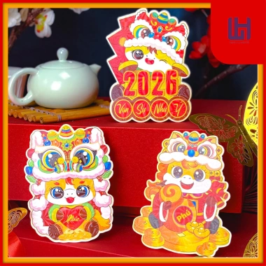 Bao lì xì Chibi Bánh Ngọ 2.026 – 1.000 cái tặng 50, sang trọng, giá 137.750₫